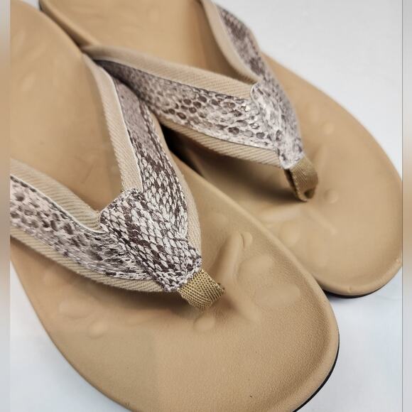 Orthotic Flip Flops Women's Plantar Fasciitis Sandals Arch Support Sandals 9 New - Picture 2 of 8